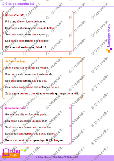 Page 3 de la fiche
