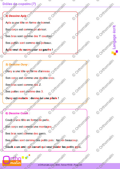 Page 3 de la fiche