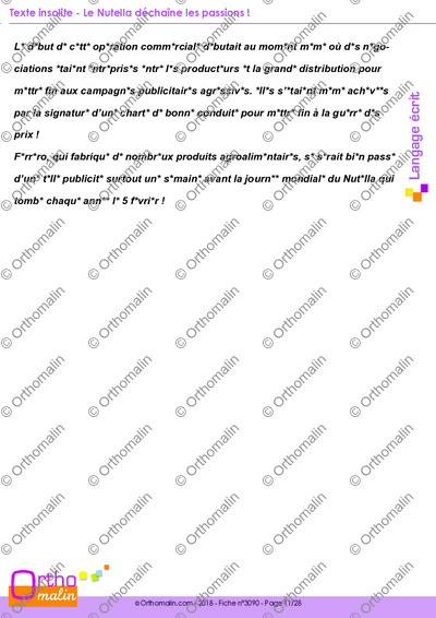 Page 11 de la fiche
