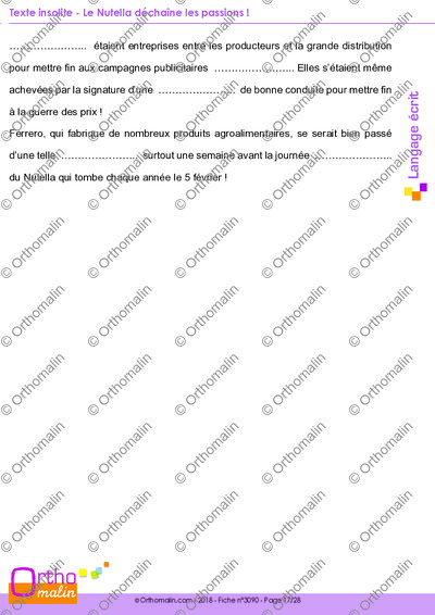 Page 17 de la fiche