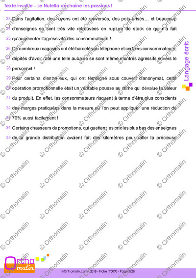 Page 3 de la fiche