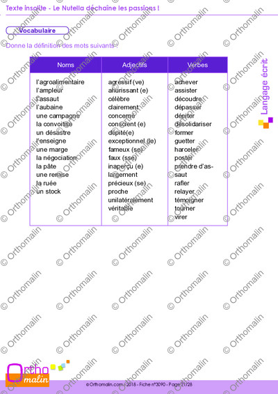 Page 21 de la fiche