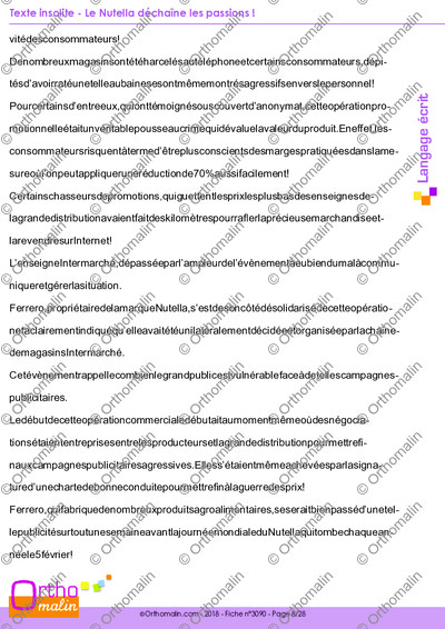 Page 8 de la fiche