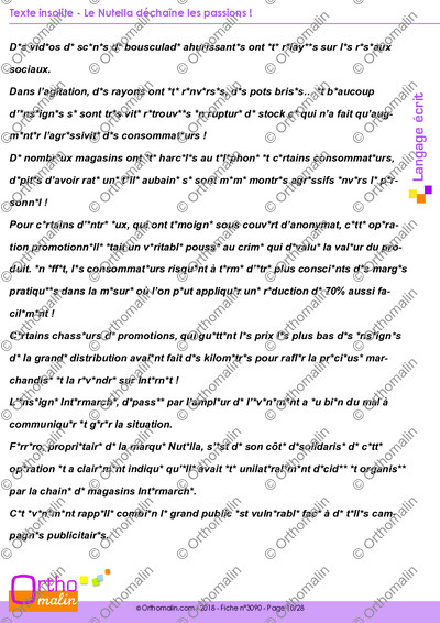 Page 10 de la fiche
