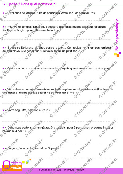 Page 2 de la fiche