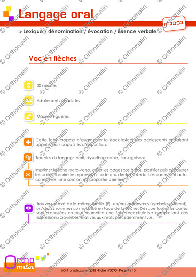 Page 1 de la fiche