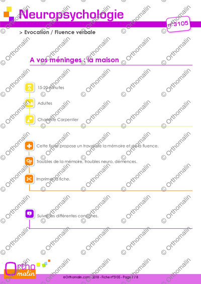 Page 1 de la fiche