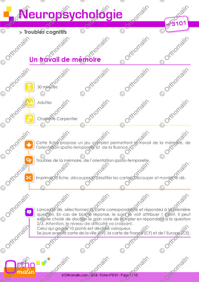 Page 1 de la fiche