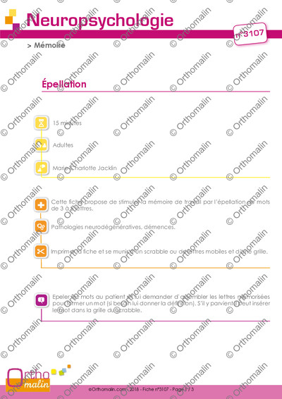 Page 1 de la fiche