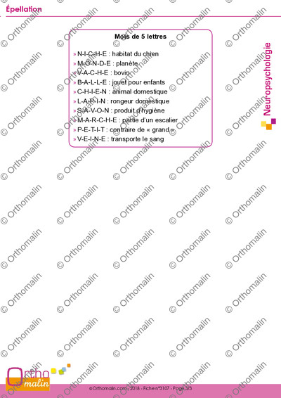 Page 3 de la fiche