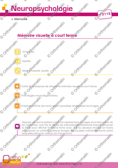 Page 1 de la fiche
