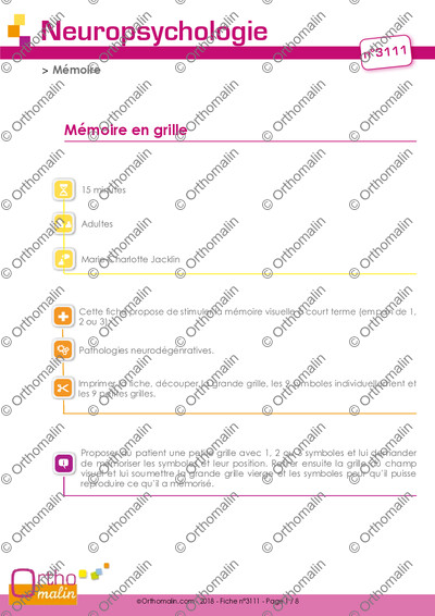 Page 1 de la fiche