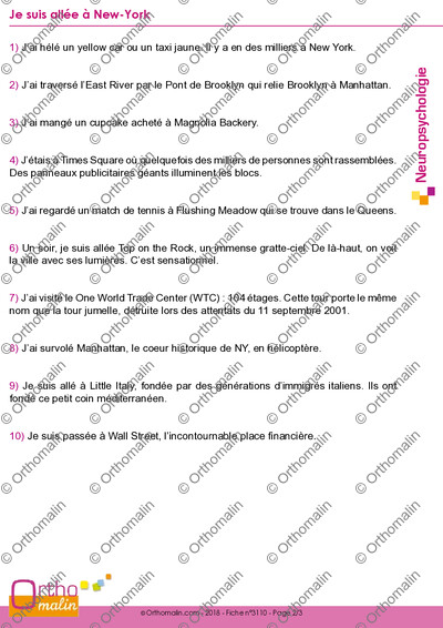 Page 2 de la fiche