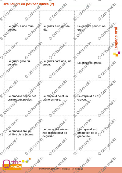 Page 2 de la fiche