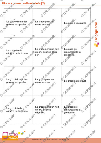 Page 3 de la fiche