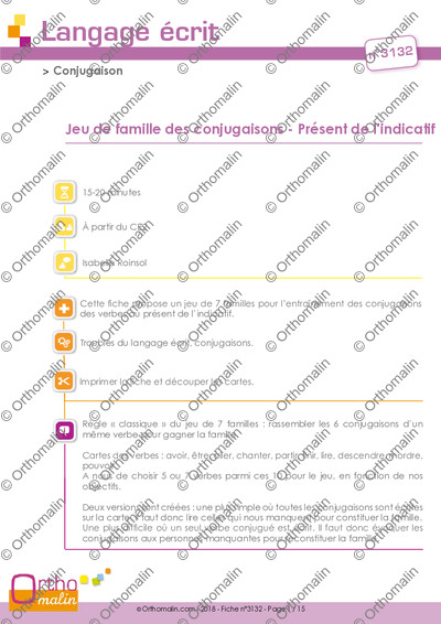 Page 1 de la fiche