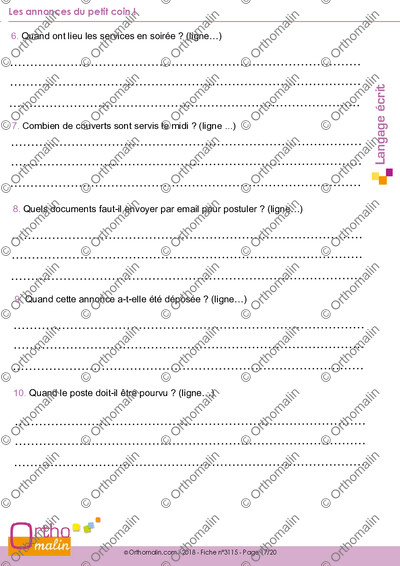 Page 17 de la fiche