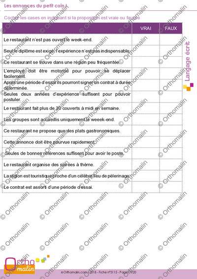 Page 19 de la fiche