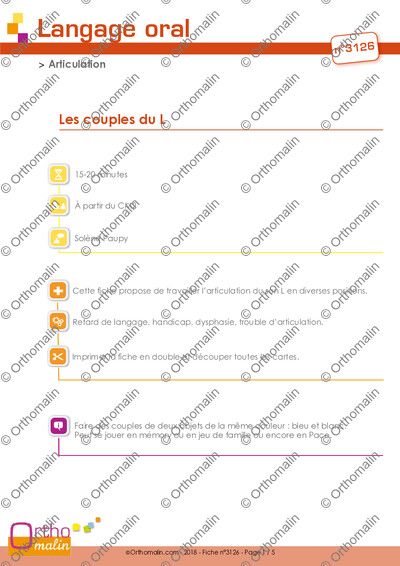 Page 1 de la fiche