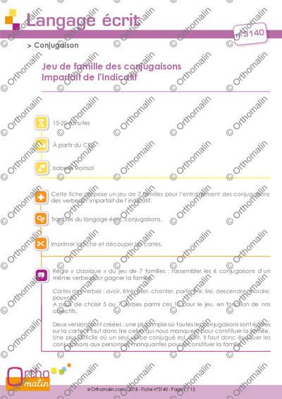 Page 1 de la fiche