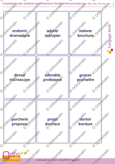 Page 4 de la fiche