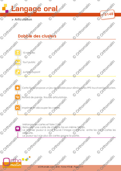 Page 1 de la fiche