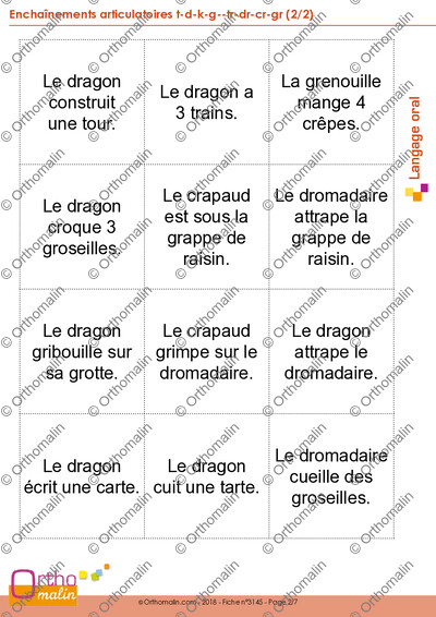 Page 2 de la fiche