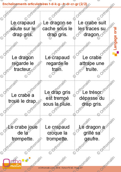 Page 3 de la fiche