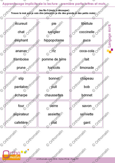 Page 7 de la fiche
