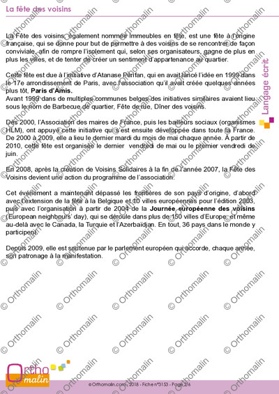 Page 2 de la fiche
