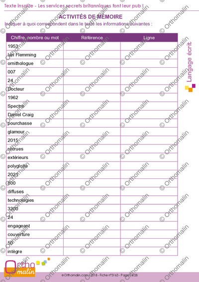 Page 14 de la fiche
