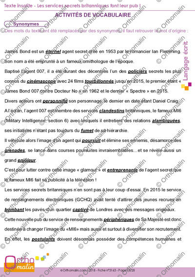 Page 18 de la fiche