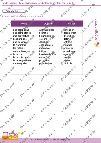 Page 21 de la fiche