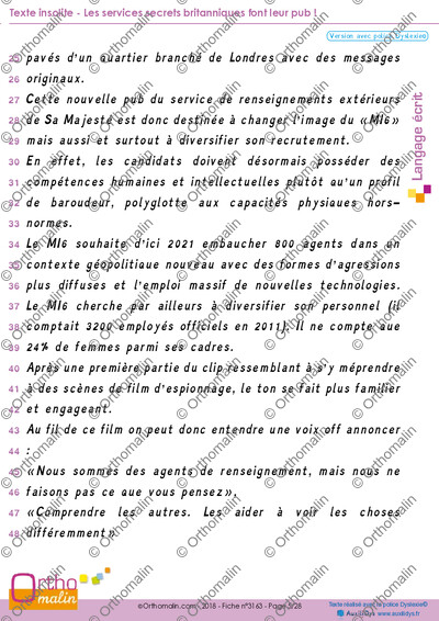 Page 5 de la fiche