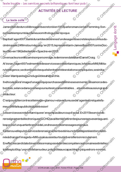 Page 7 de la fiche