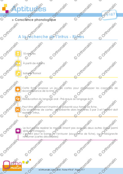 Page 1 de la fiche