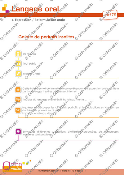 Page 1 de la fiche
