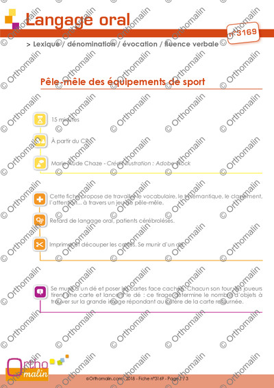 Page 1 de la fiche