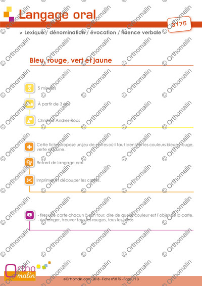 Page 1 de la fiche