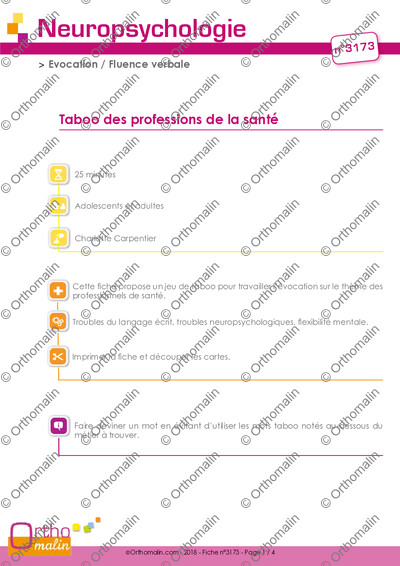 Page 1 de la fiche