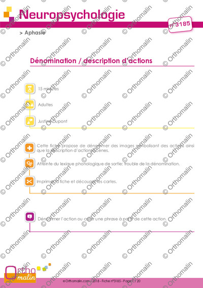Page 1 de la fiche