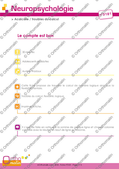 Page 1 de la fiche