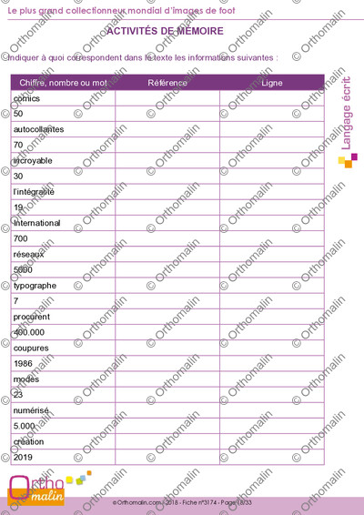 Page 18 de la fiche