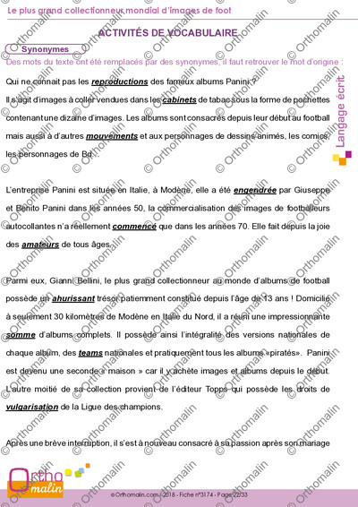 Page 22 de la fiche