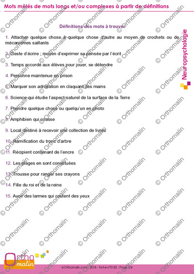 Page 3 de la fiche