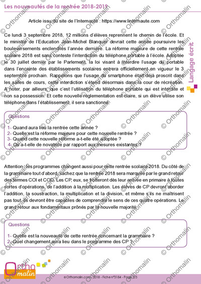 Page 2 de la fiche