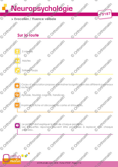 Page 1 de la fiche