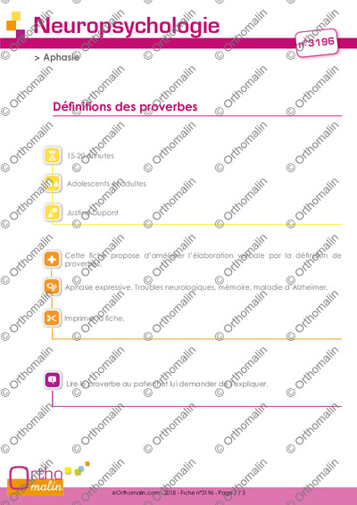 Page 1 de la fiche