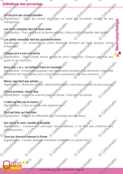 Page 2 de la fiche
