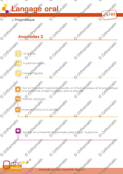 Page 1 de la fiche